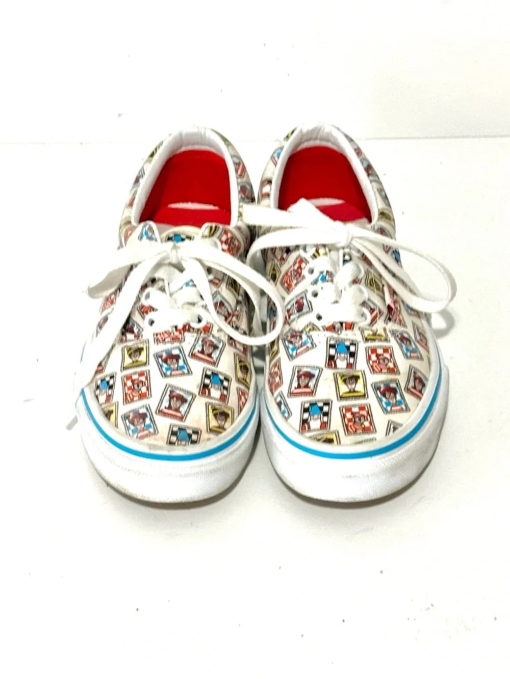 Vans Where’s Waldo Kids Era Sneakers Postage Stamp Youth Boys Girls Size 1